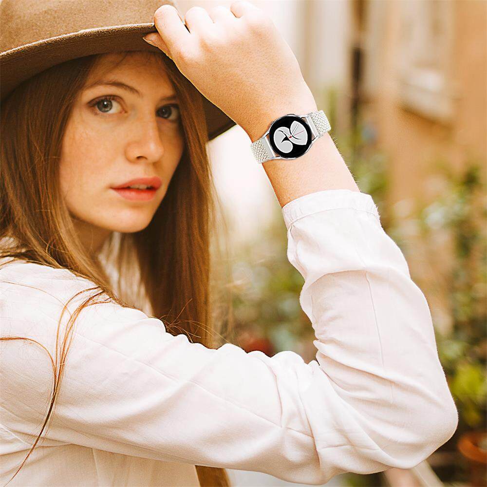 Dây Đeo nylon 20mm 22mm Cho Đồng Hồ Thông Minh Samsung Galaxy Watch 4 3 5 pro active 2 Gear S3 Huawei Watch GT 2 3