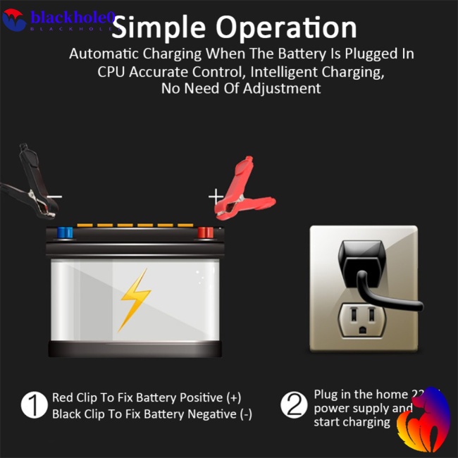 Bộ Sạc Xung Thông Minh 12v 6a Có Màn Hình Lcd Cho Xe Hơi Xe Máy