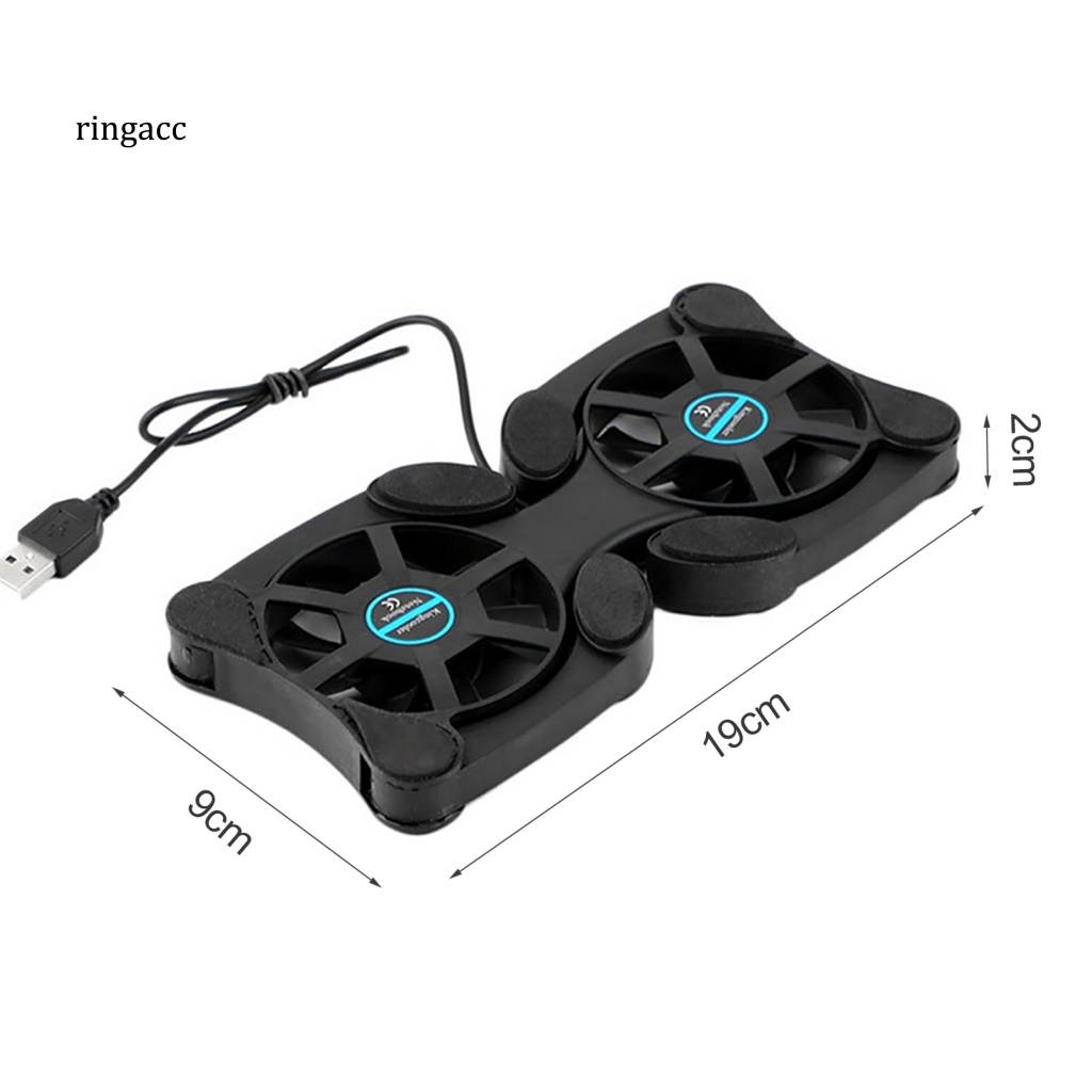 Quạt Tản Nhiệt Hai Đầu USB Hình Bạch Tuộc Có Thể Gập Lại Cho Laptop