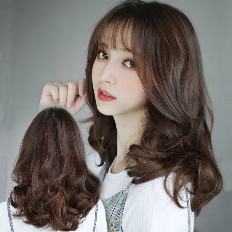 Bộ Tóc Giả Dài Xoăn Gợn Sóng Tự Nhiên Một Mảnh Hình Chữ U Dành Cho Nữ