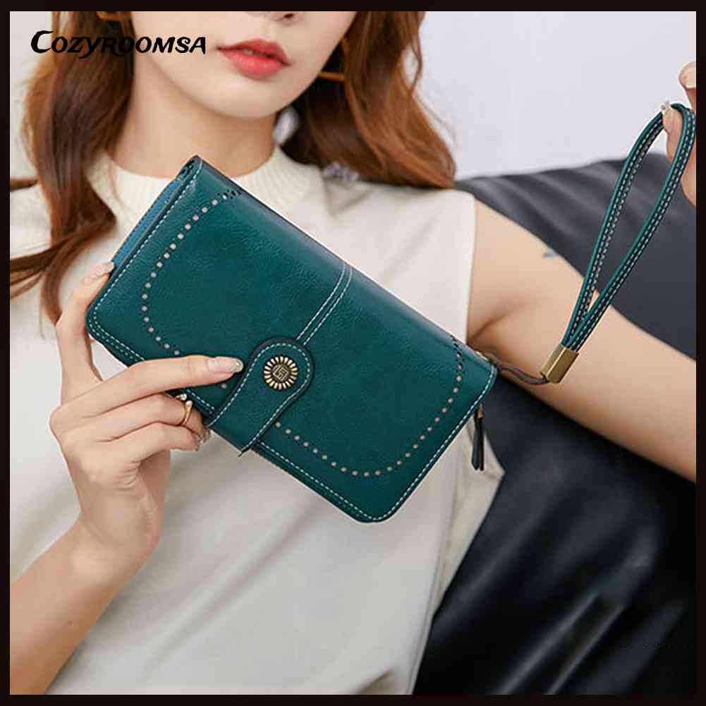 Ví Da PU Đựng Thẻ Từ Tính Chống Trầy Xước Tiện Dụng