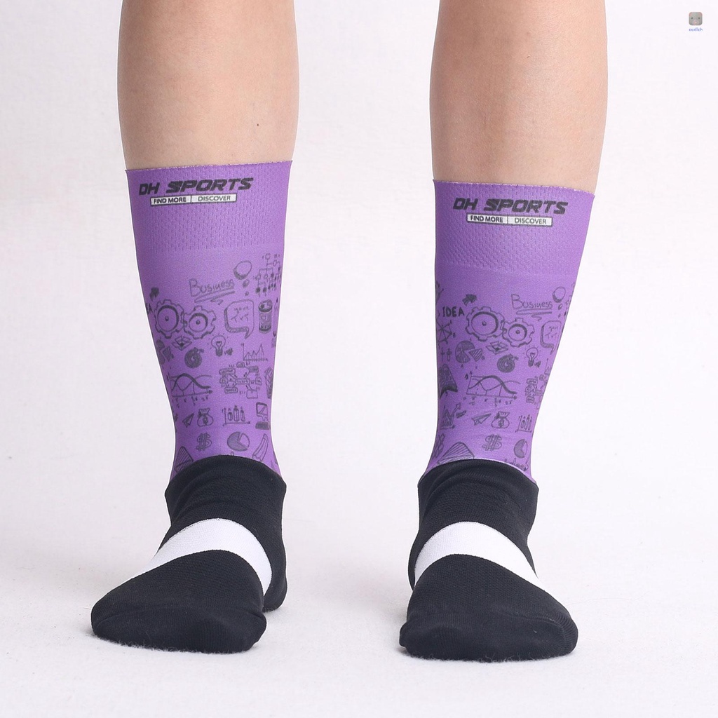 Vớ Thể Thao Thoáng Khí Chống Ẩm In Họa Tiết Độc Đáo Thời Trang Cho Nam Và Nữ