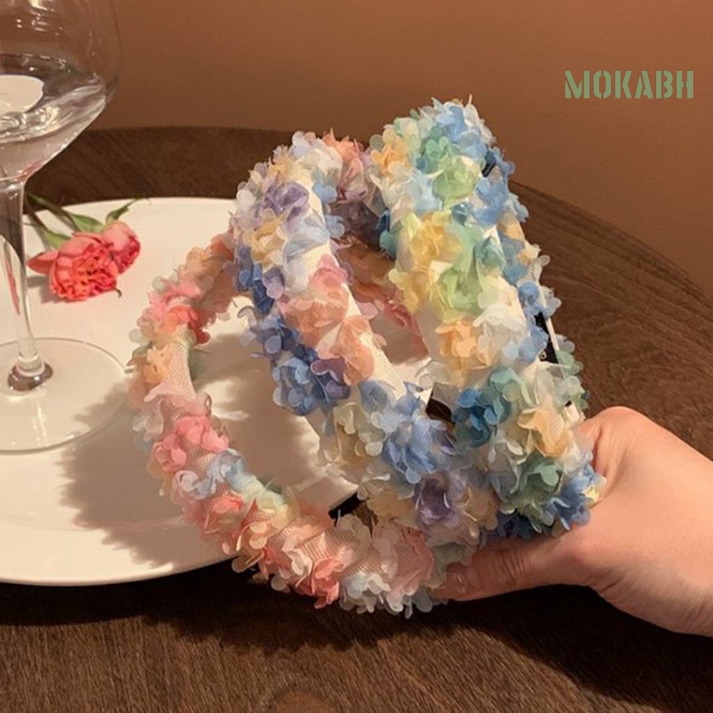 Băng Đô Hoa Nhiều Màu Sắc Ngọt Ngào Cho Nữ