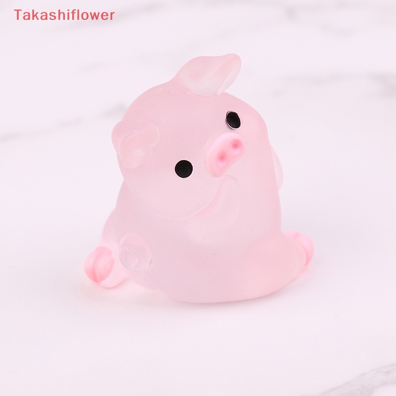 Set 5 / 10 Quả Bóng Dạ Quang Hình Chú Heo Mochi Dễ Thương Trang Trí Đồ Chơi Giảm Căng Thẳng DIY