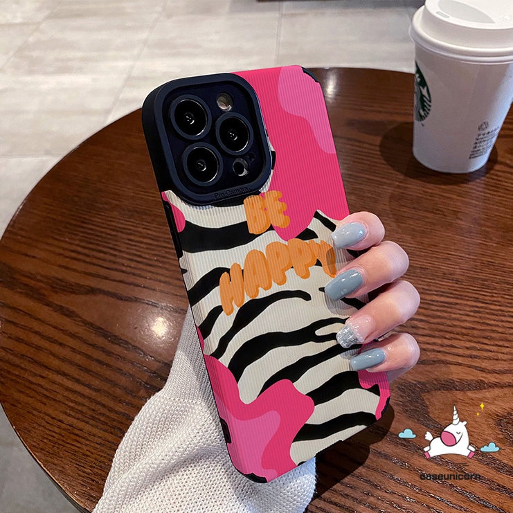 Ốp Điện Thoại Silicon Mềm Chống Sốc In Họa Tiết Ngựa Vằn / Trái Tim Cho iPhone 7 8 Plus 11 14 12 13 11 Pro MAX XR X XS MAX