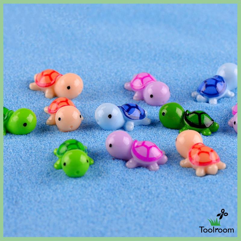 Set 5 Mô Hình Rùa Mini Trang Trí Tiểu Cảnh Sân Vườn