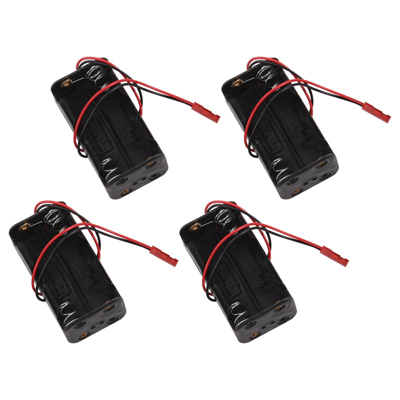 Set 4 Hộp Đựng Pin 6V 4XAA Cho Xe Điều Khiển Từ Xa HSP Redcat 1 / 8 1 / 10