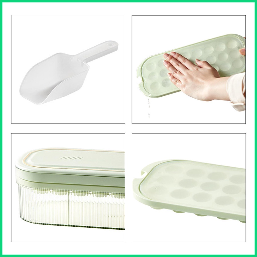 Khay Làm Đá Bằng Silicone Có Thể Xếp Chồng Lên Nhau Tiện Dụng