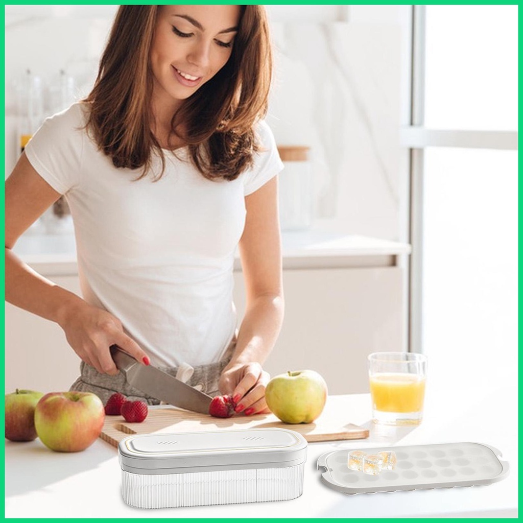 Khay Làm Đá Bằng Silicone Có Thể Xếp Chồng Lên Nhau Tiện Dụng