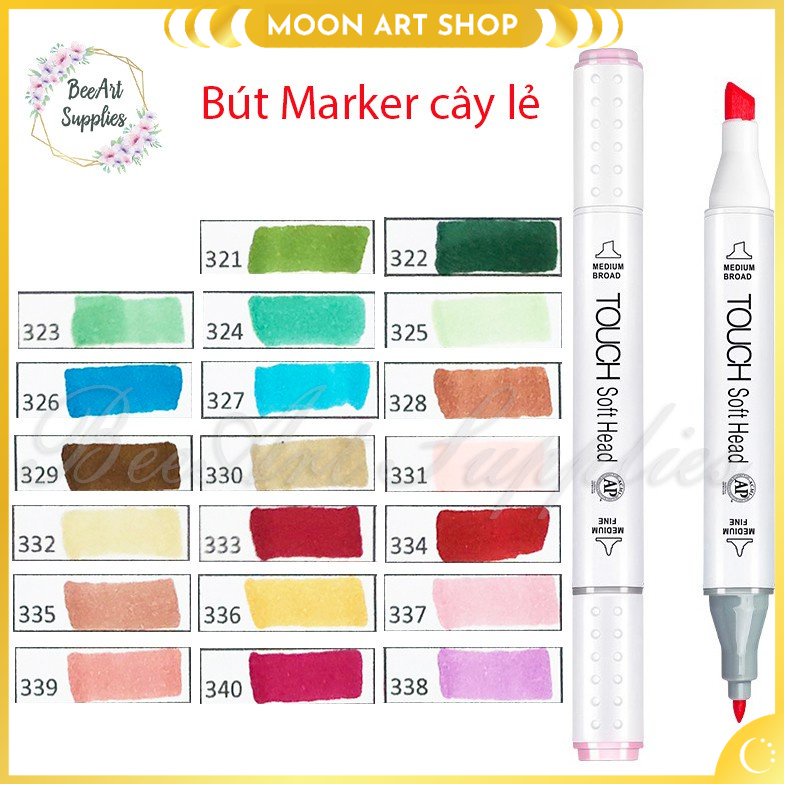 Bút Marker Cây Lẻ Touch Soft Gam Pastel 2 – Page 10 – Marker Hai Đầu Tô Vẽ Siêu Mịn – Handmade Nhamoon