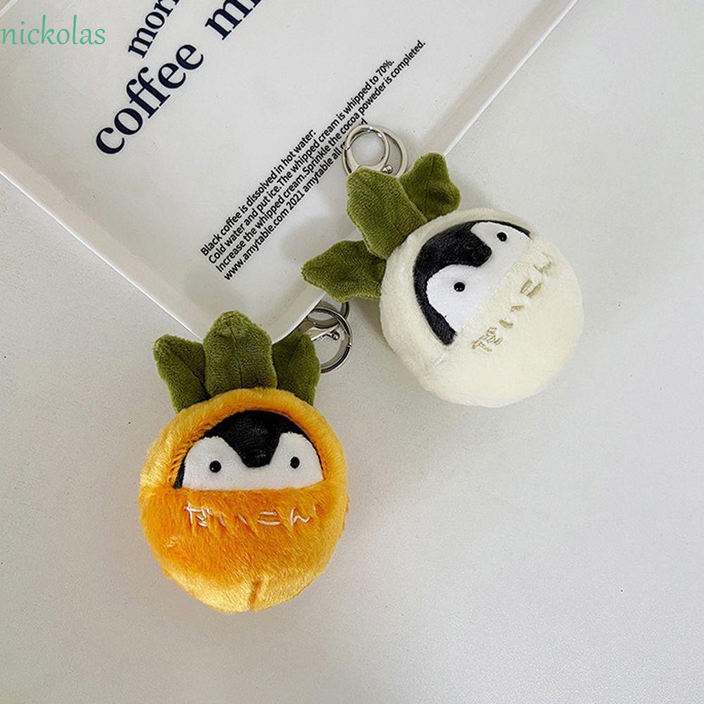 Móc Khóa Hình Chim Cánh Cụt Nhồi Bông Đáng Yêu