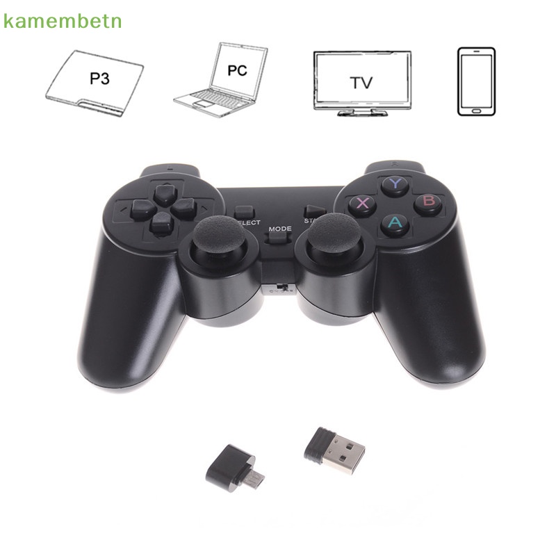 Bộ Tay Cầm Điều Khiển Chơi Game Không Dây 2.4GHz Cho PS3 PC TV Box