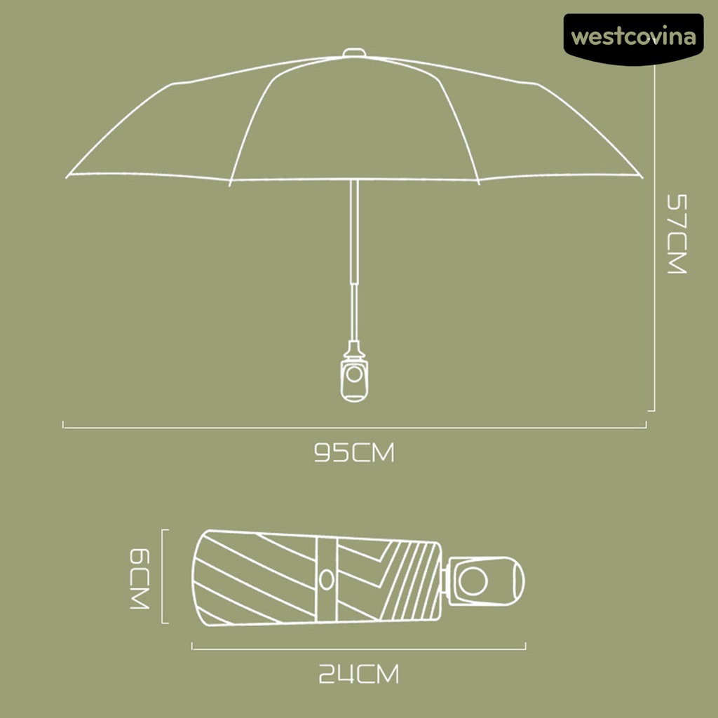 [COD]☁Dù Gấp Mini Chống Gió Chống Nắng Bằng Thép Không Gỉ