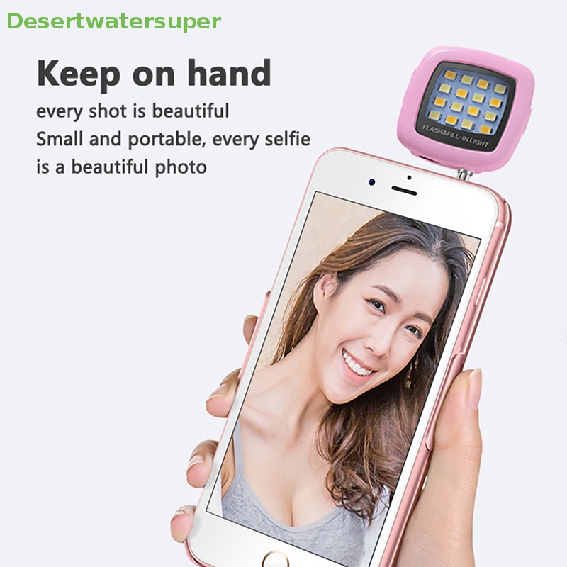 Đèn LED Hỗ Trợ Chụp Ảnh Selfie Cho Điện Thoại Di Động