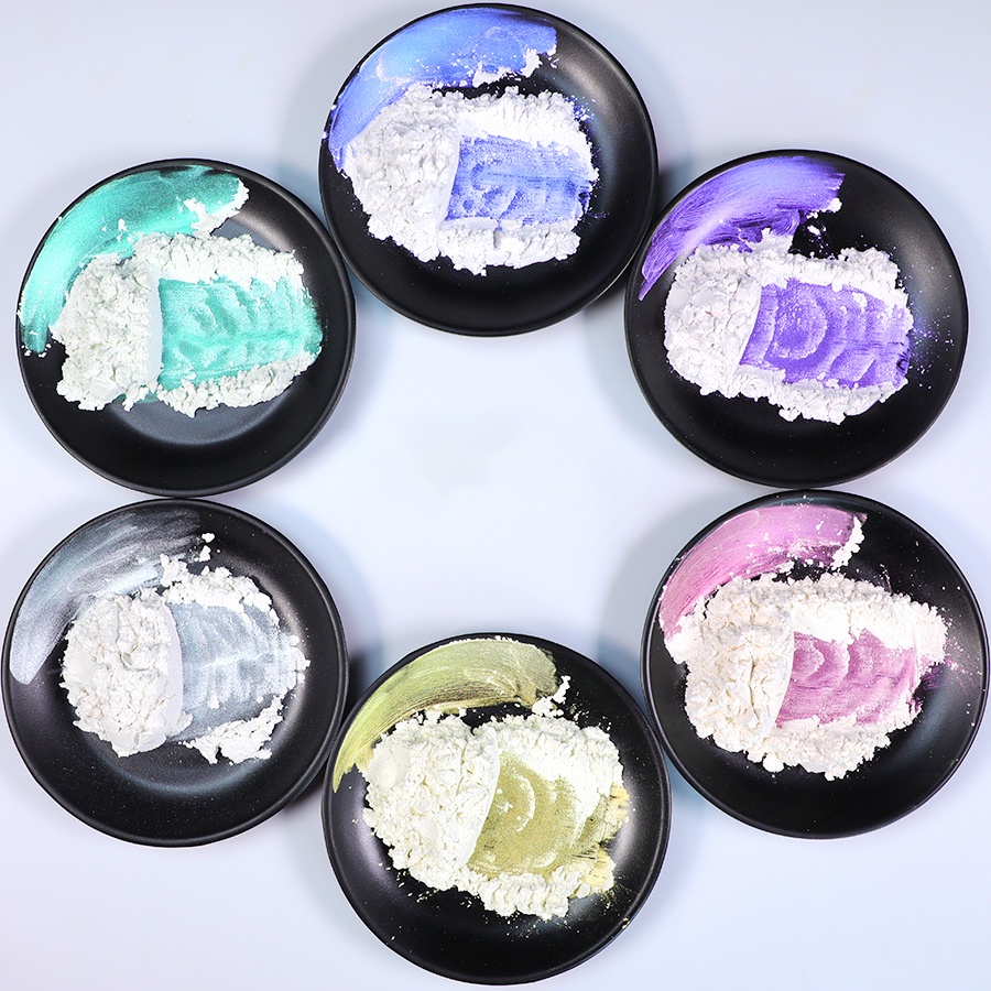 5g Gương Chameleon Pigment Pearlescent Epoxy Glitter Magic Chameleon Powder Set Công cụ làm đồ trang sức đầy màu sắc