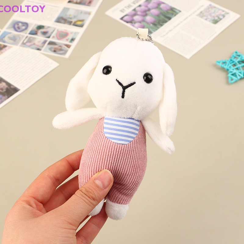 1 Móc Khóa Thỏ Nhồi Bông 14cm Dễ Thương