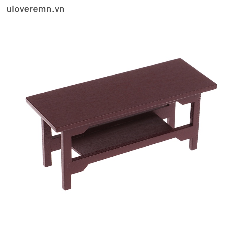 1 Bàn Gỗ Mini Tỉ Lệ 1 / 12 Trang Trí Nhà Búp Bê
