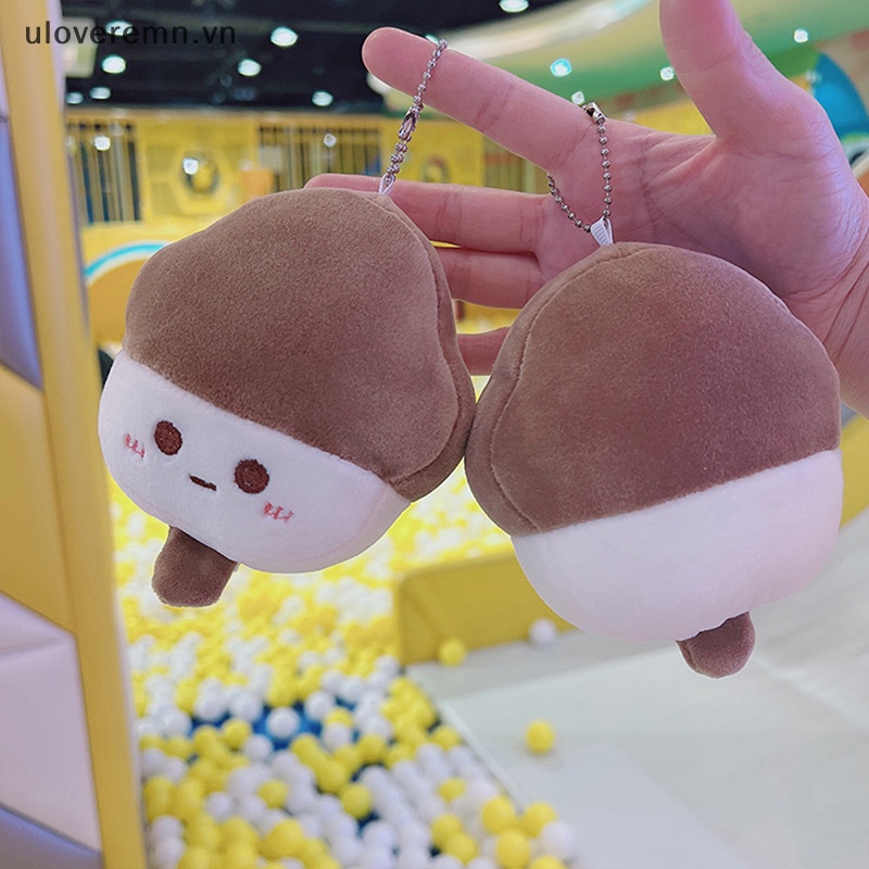 Móc Khóa Hình Cây Kem Nhồi Bông Mềm Mại Đáng Yêu