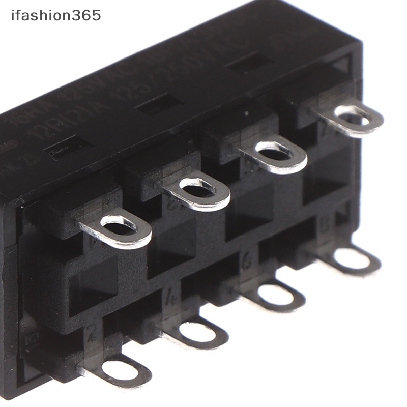 Set 2 Công Tắc Trượt Máy Sấy Tóc 3 Vị Trí 8 Pin LQ-103H 12A 250V