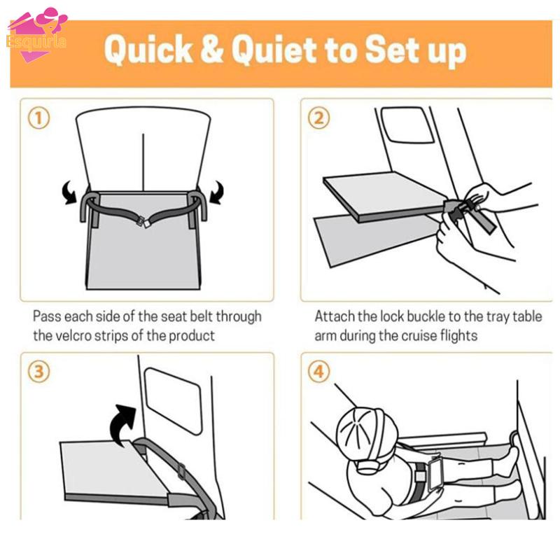 Đồ gác chân trên máy bay Esquirla có thể điều chỉnh dành cho trẻ em