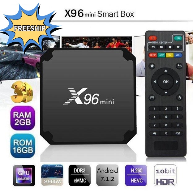 ✨FREESHIP✨ TV BOX ANDROID 11.0 Ram 4G Rom 32G kết nối internet cho tivi thường bảo hành 1 tháng X96 mini android box