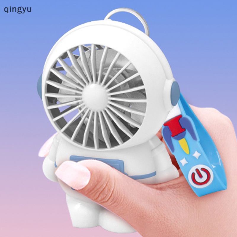 1 Quạt Mini Cầm Tay Sạc USB Hình Phi Hành Gia Hoạt Hình Có Thể Điều Chỉnh