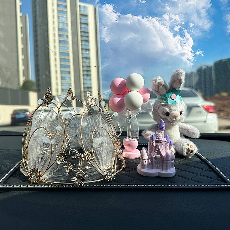 Stellalou Girls' Car Decoration Cute High-End Central Control Aromatherapy Car Decoration Crown Goddess Interior Decorations Gift DKSY