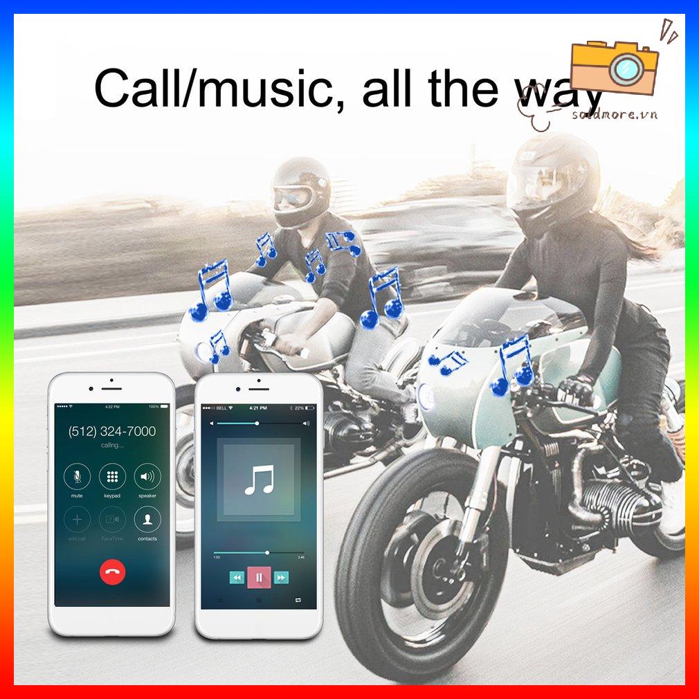 Mới T4 Xe Máy Tai Nghe Bluetooth Đi Bằng Giọng Nói Điều Hướng Gọi Nhạc Bluetooth 5.0 Mũ Bảo Hiểm Tai Nghe