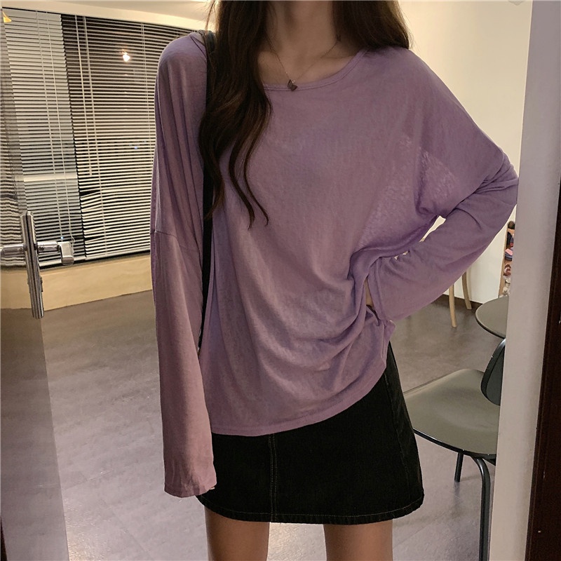 NZN Áo Thun Dài Tay Chống Nắng Thời Trang Cho Nữ