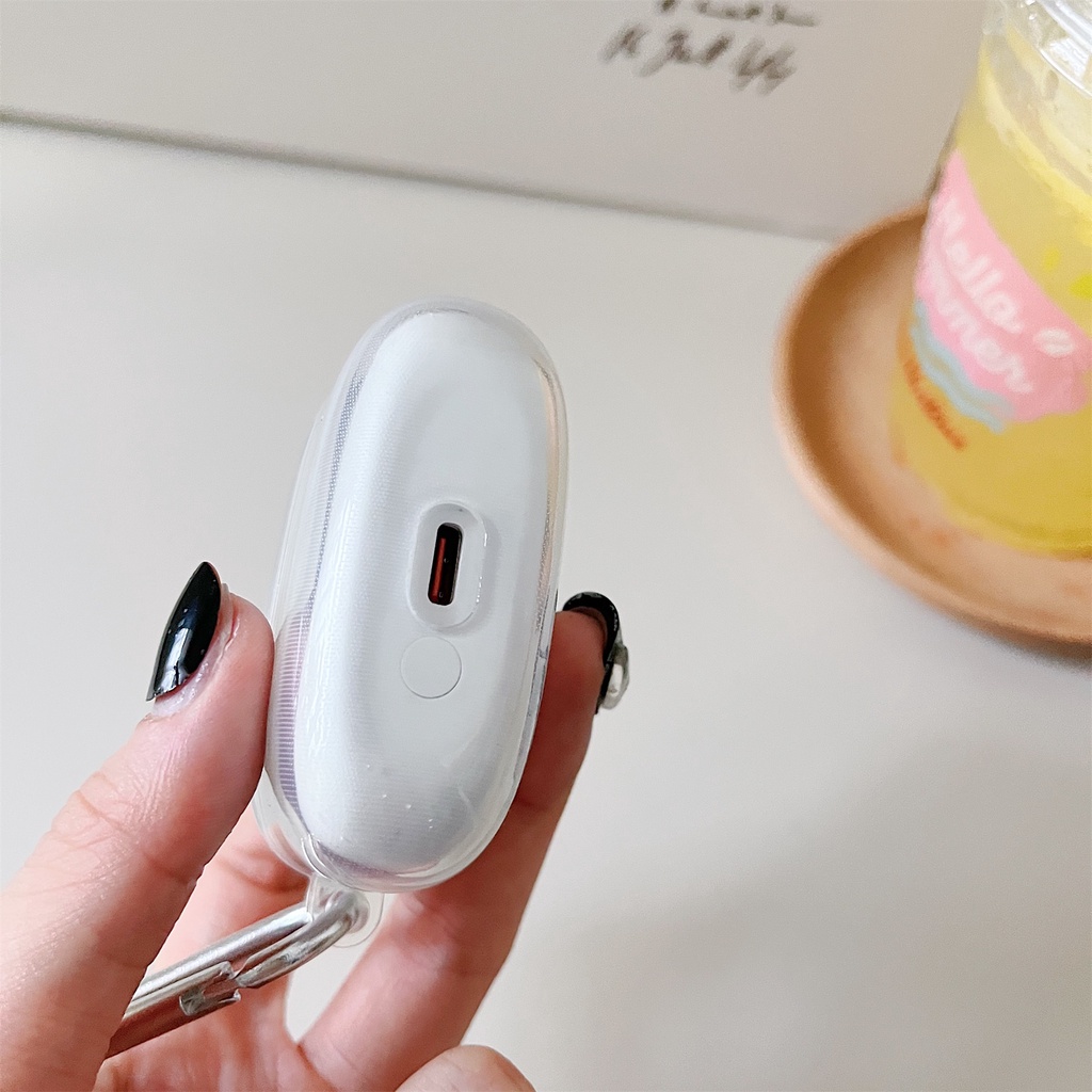 Vỏ Bảo Vệ Hộp Sạc Tai Nghe Bluetooth Không Dây Baseus E9 Bằng TPU Mềm Trong Suốt Đơn Giản