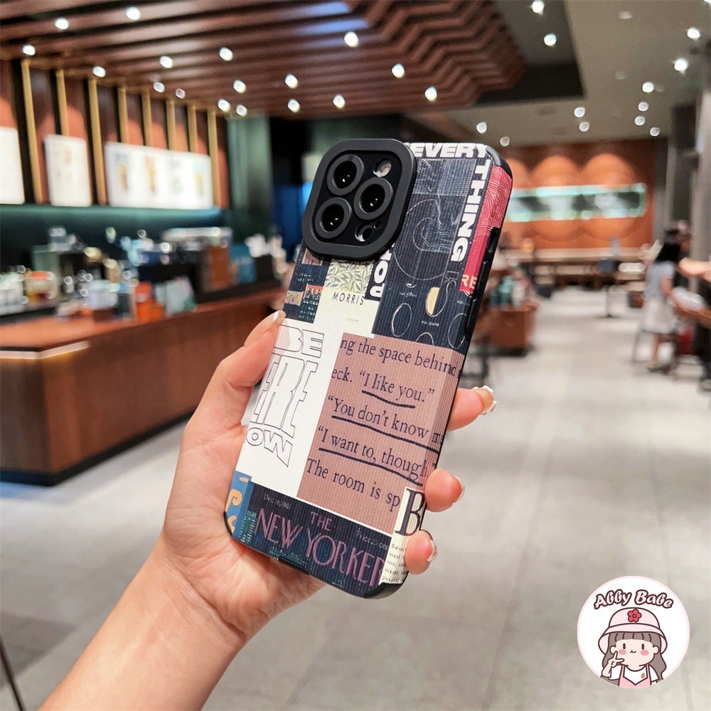 Ốp Điện Thoại Da Giả Viền TPU Dẻo Họa Tiết Tranh Sơn Dầu Chống Bụi Bẩn Cho IPhone 14 Pro Max 11 12 11 Pro Max X 7Plus