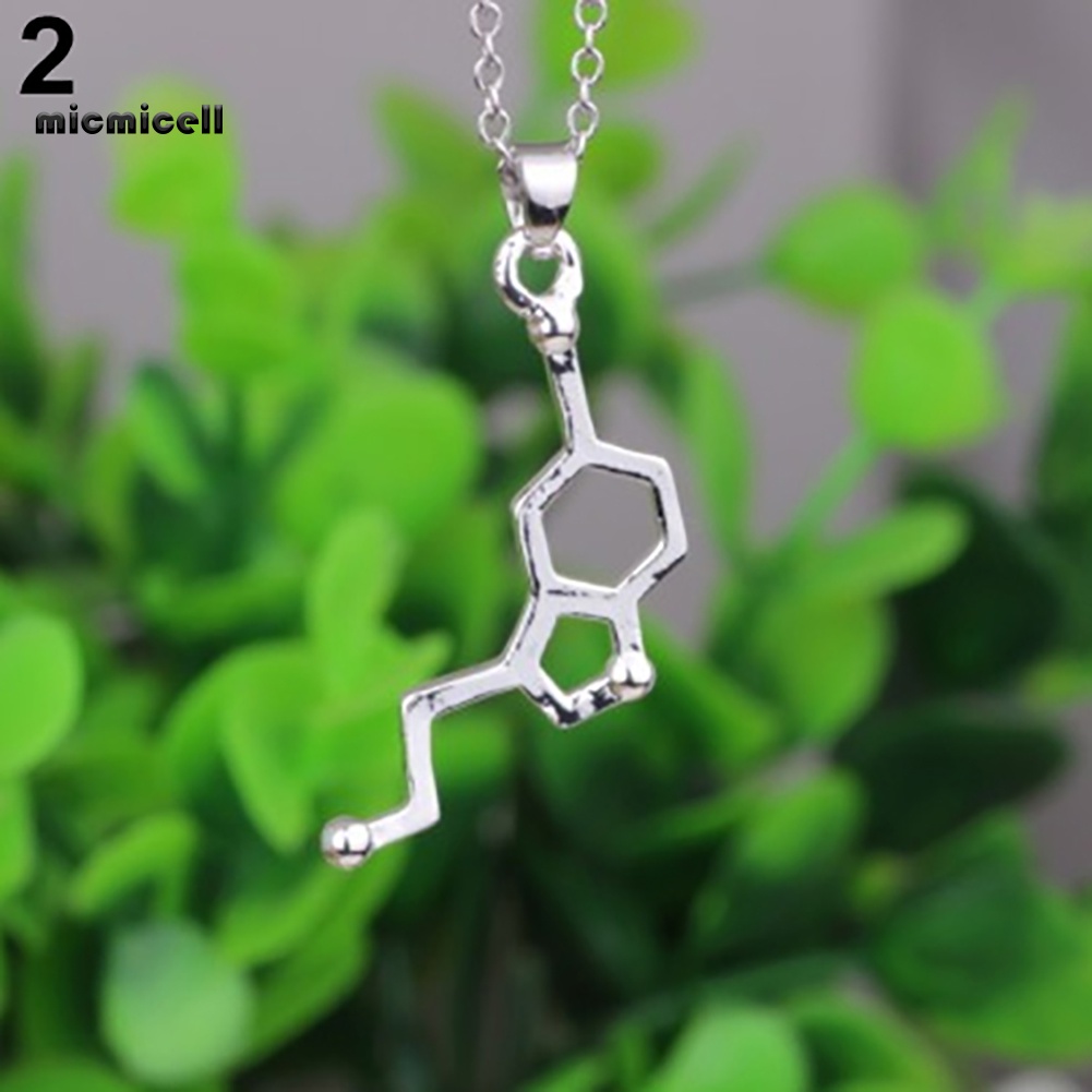 Vòng cổ Mặt Tròn Phân Tử Hóa Học DNA Serotonin Dopamine Acetylcholine