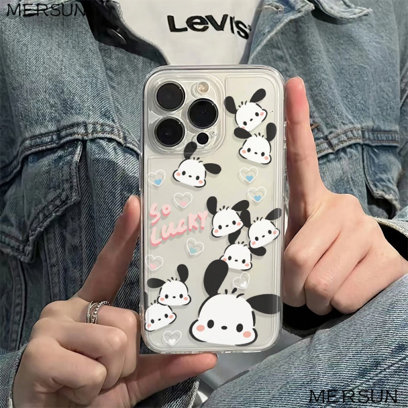 ✅Ốp Điện Thoại Dẻo Họa Tiết Chú Chó Pacha Đơn Giản Chống Sốc Cho Iphone 11 14pro 13 78Iphone126In VYZF