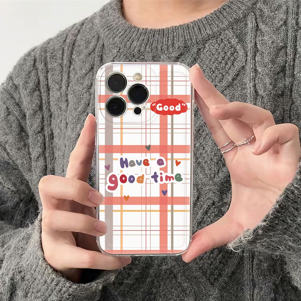 ✅Ốp Điện Thoại Mềm Chống Sốc Họa Tiết Kẻ Sọc Cho Iphone 11Plus 12Max 78 6In 13 14pro