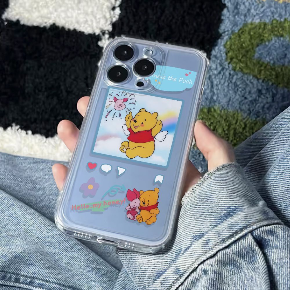 ✅Ốp Điện Thoại Dẻo Họa Tiết Hoạt Hình Gấu Pooh Dễ Thương Chống Sốc Cho Iphone1213 6In 14pro 11 7B2A 78