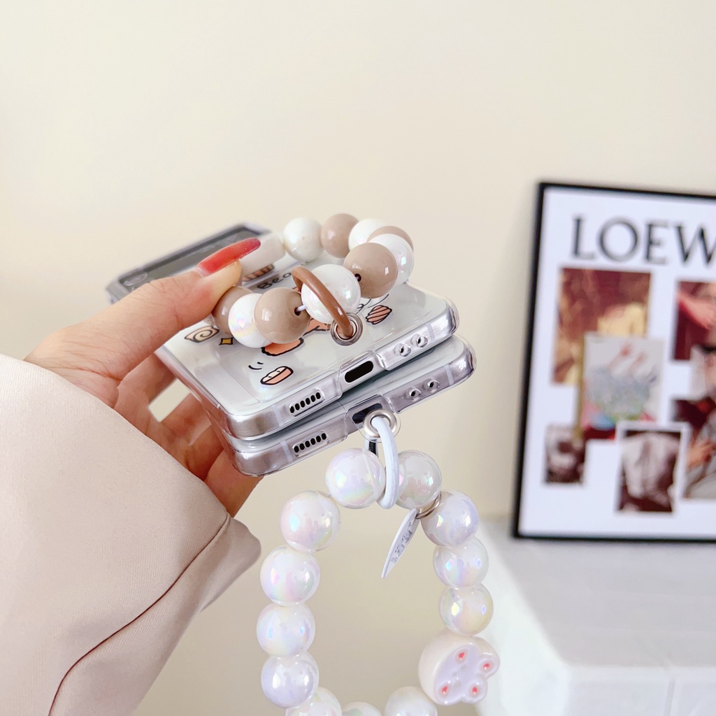 Ốp Điện Thoại Silicon Trong Suốt Họa Tiết Hoạt Hình Cho Samsung Galaxy Z Flip 4 Z Flip 3 Samsung Z Flip4 Z Flip3