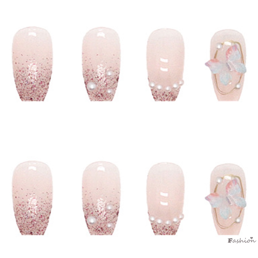 Khay Đựng Phụ Kiện Trang Trí Móng Tay Hình Bướm Đính Đá Xinh Xắn