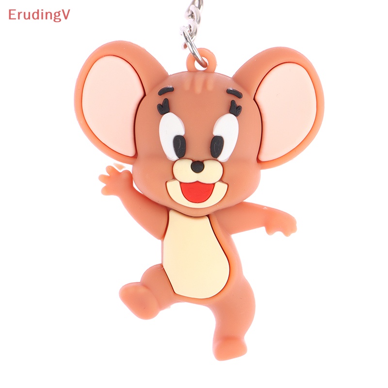 [ErudingV] Móc Chìa Khóa / Túi Xách Bằng Nhựa Resin Hình Mèo / Chuột Hoạt Hình Dễ Thương