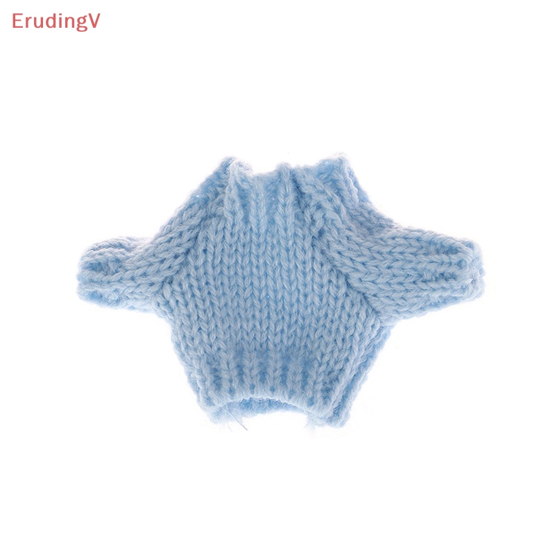 Bộ Áo Sweater + Quần Sooc In Hình Thỏ + Mũ Dễ Thương Cho Búp Bê Tỷ Lệ 1 / 12