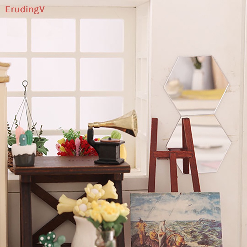 [ErudingV] Bộ 2 Gương Soi Mini Kết Hợp Trang Trí Nhà Búp Bê [Mới]