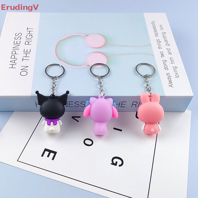 Móc Chìa Khóa [ErudingV] Kuromi Hello Kitty My Melody Girl Dễ Thương Bằng Nhựa Resin Nhỏ Gọn Dành Cho Cặp Đôi [Mới]