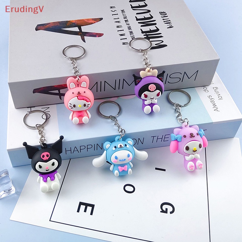 Móc Chìa Khóa [ErudingV] Kuromi Hello Kitty My Melody Girl Dễ Thương Bằng Nhựa Resin Nhỏ Gọn Dành Cho Cặp Đôi [Mới]