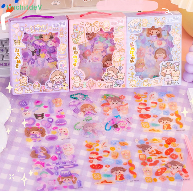 1 Bộ Thẻ Dán Hoạt Hình Goo Goo Dễ Thương Dùng Làm Quà Tặng