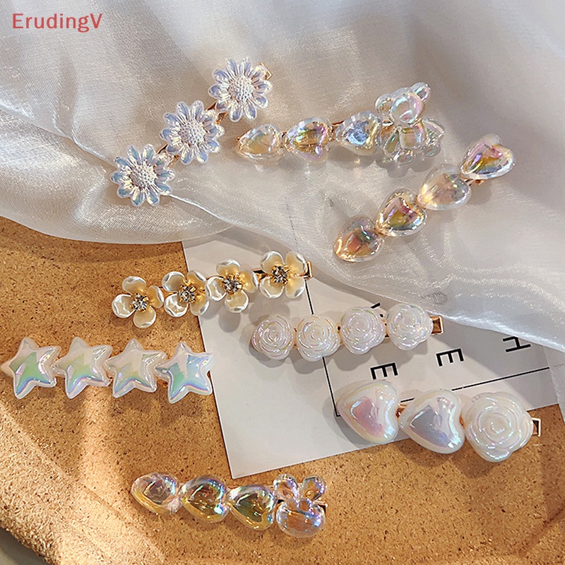 [ErudingV] Kẹp Tóc Mái Trái Tim Concubine Đơn Giản Phong Cách Mới Mùa Hè Mát Mẻ Phụ Kiện Tóc Cho Bé Gái [Mới]