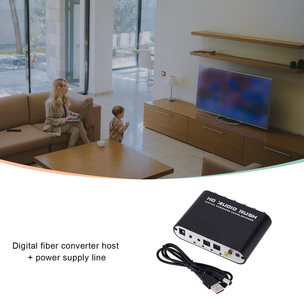 Sound Decoder Audio Decoders Digital Converter Optical Spdif Coaxial To 5.1Chog Converters [Q/6]