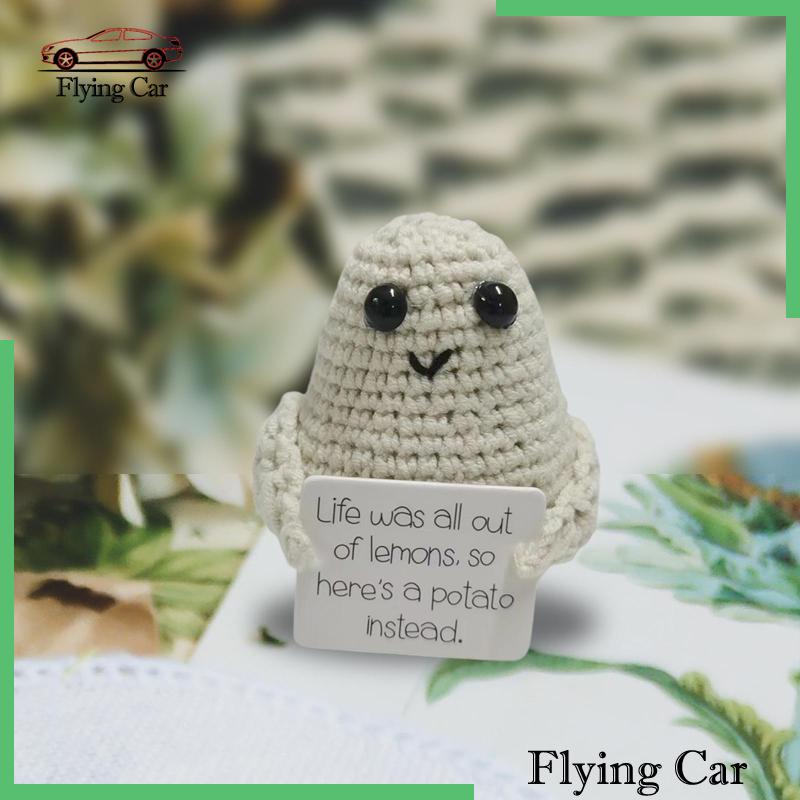 Búp Bê Đan Len Hình Khoai Tây Chiên Dễ Thương Vui Nhộn Để Bàn / Xe Hơi / Văn Phòng Lzdjfmy2