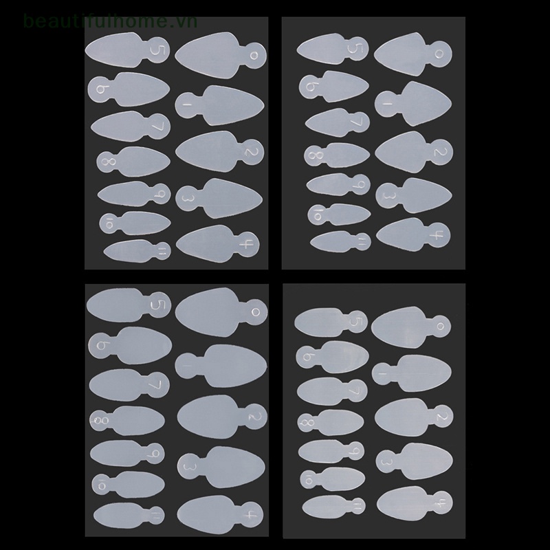 Bộ 12 Khuôn Nối Dài Móng Hai Đầu Bằng Acrylic