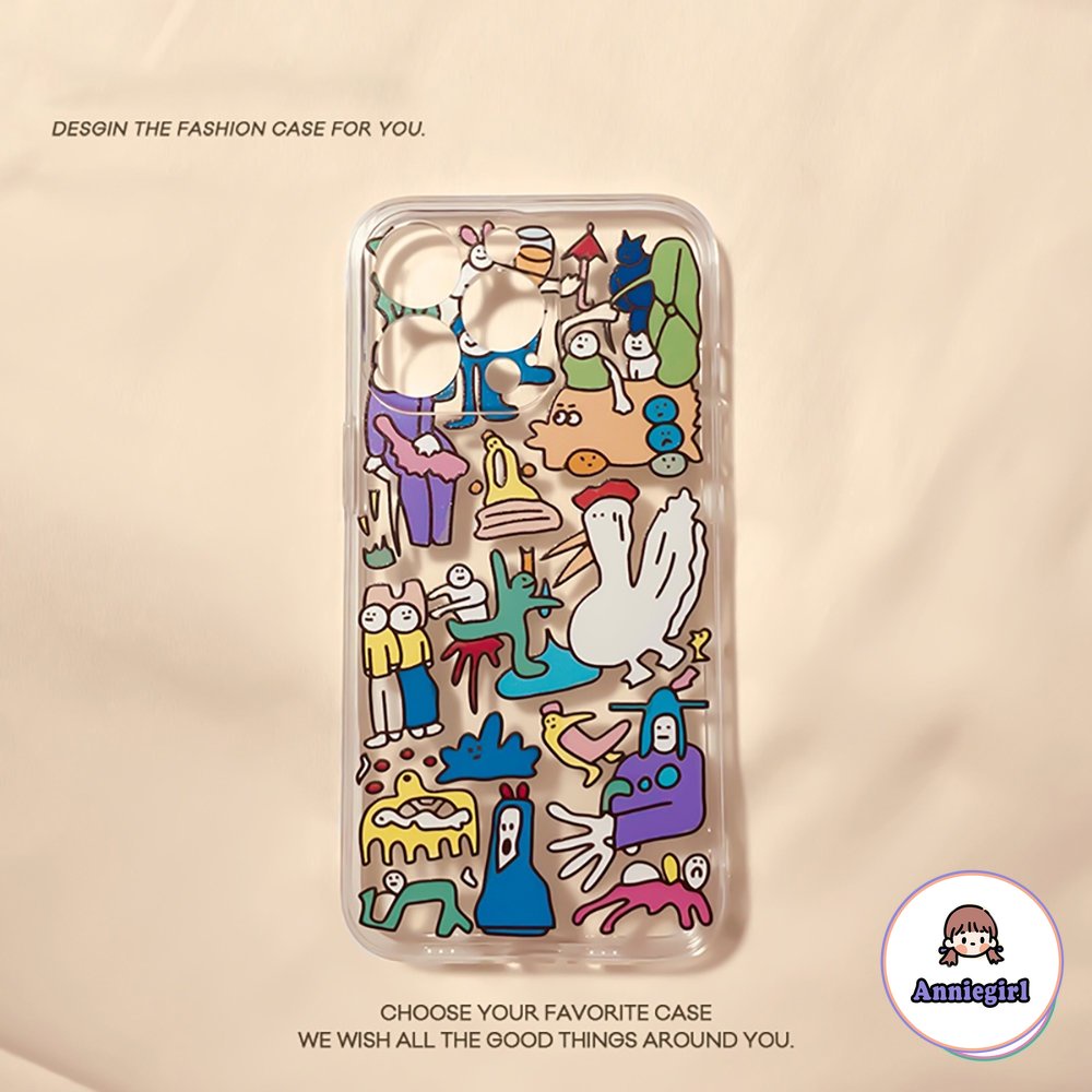Ốp Điện Thoại TPU Mềm Chống Va Đập Họa Tiết Graffiti Cho IPhone 11 14 Pro Max 13 Pro Max 12 X XS XR 7 8 Plus