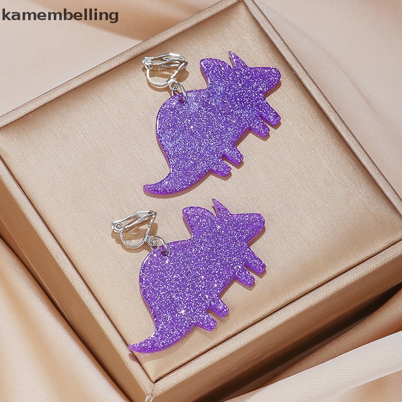 1 Cặp Bông Tai Acrylic Hình Khủng Long Nhỏ Nhiều Màu Dễ Thương Cho Bé Gái