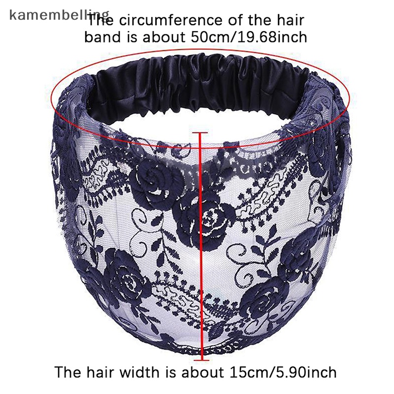 Băng Đô Ren Mỏng Thoáng Khí Thêu Họa Tiết Đơn Giản Thời Trang